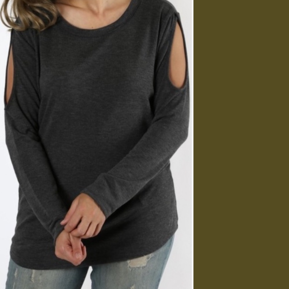 Zenana Outfitters Cold Shoulder Sweater